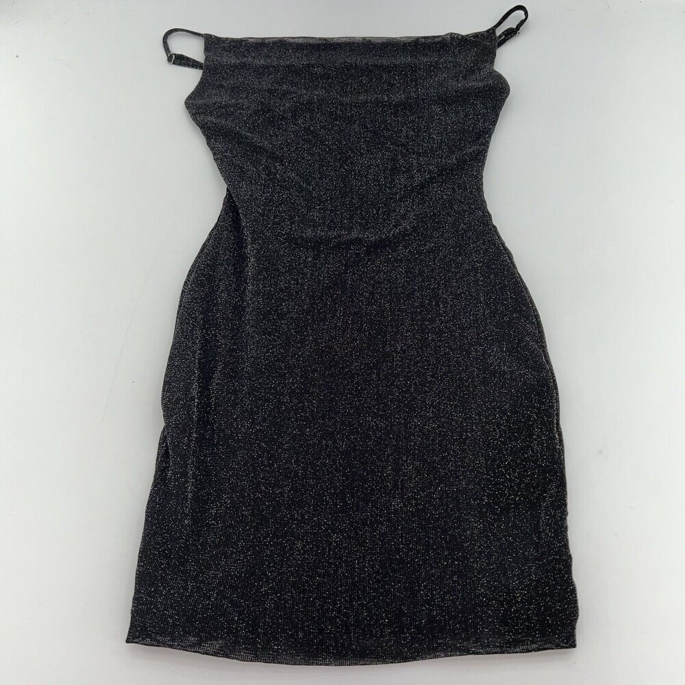 Hello Molly Black Spaghetti Strap Bodycon Mini Dress